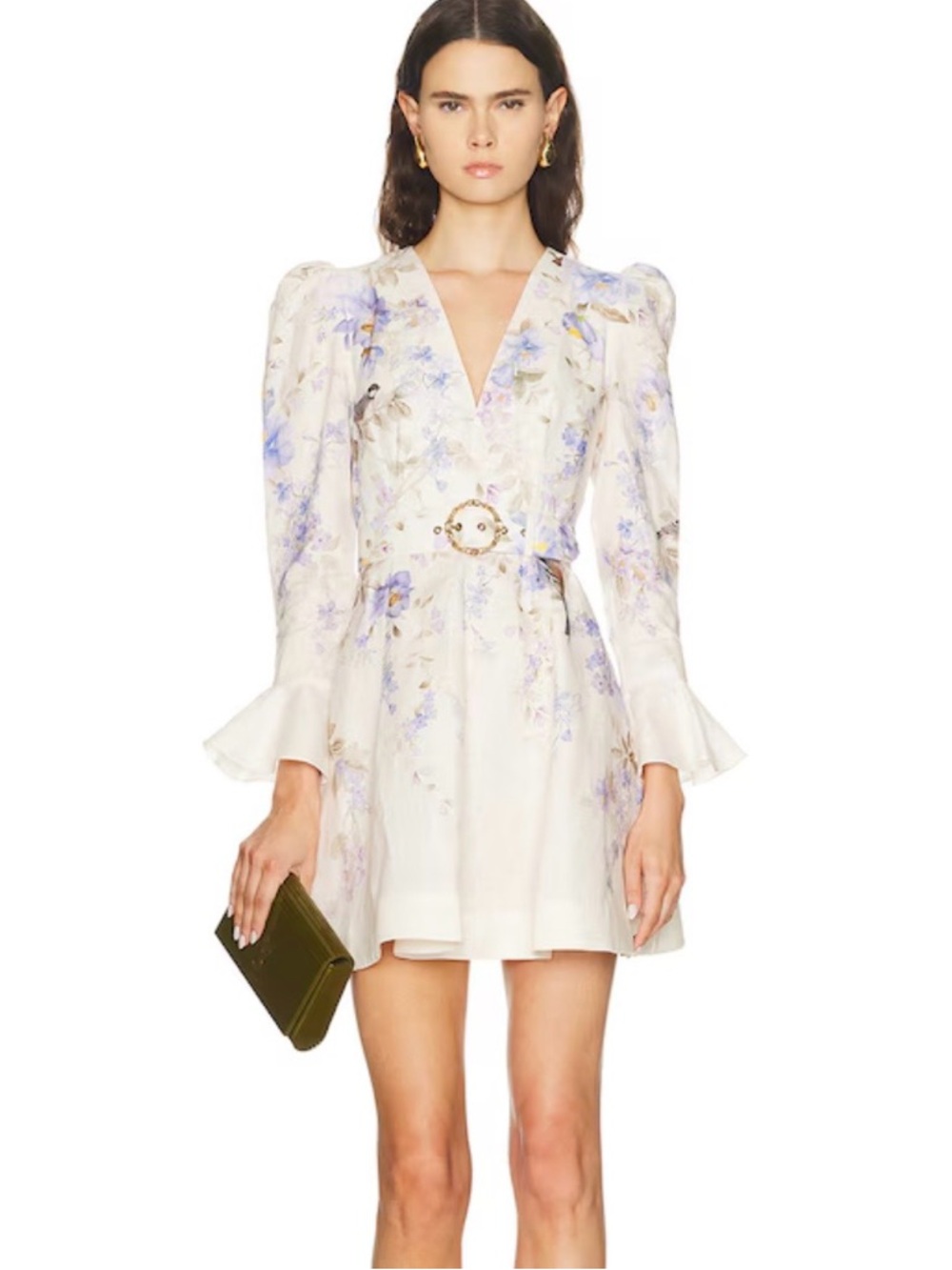 Zimmermann Luna floral linen minidress